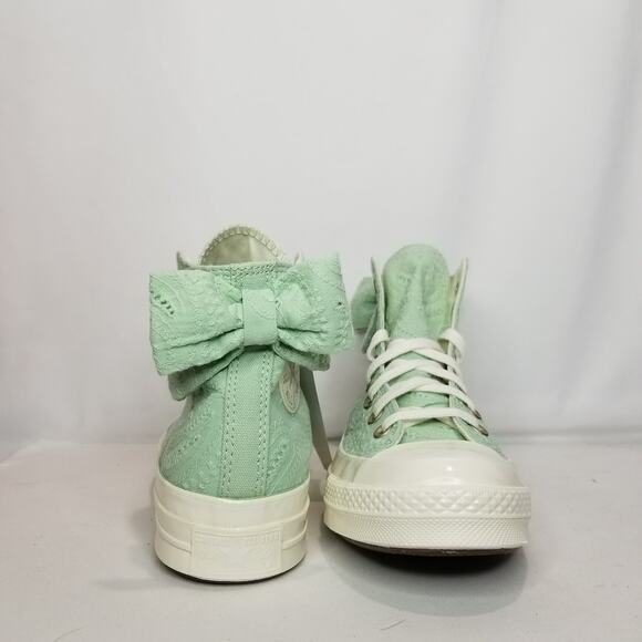 Converse Women's Chuck 70 Bow Hi Tops Size 9 Sticky Aloe A10245C NWT - Picture 7 of 9